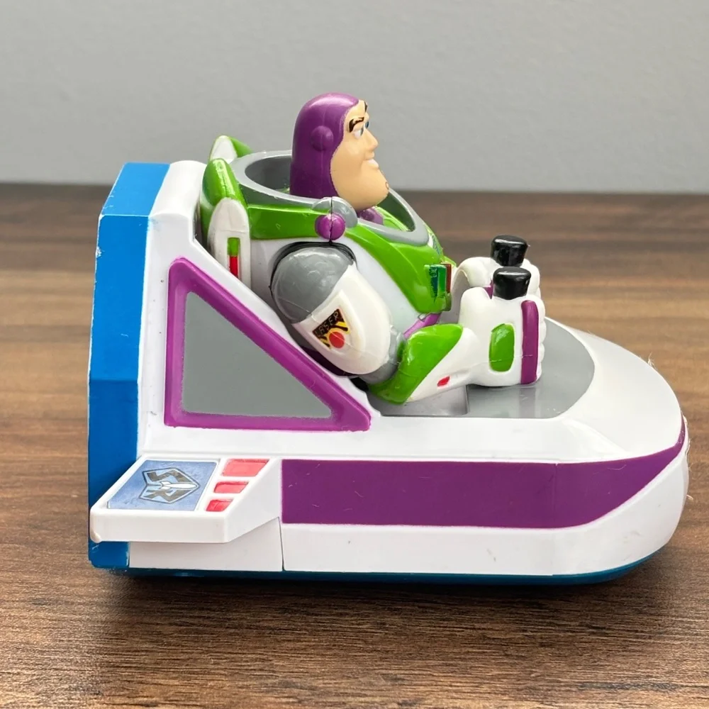 DISNEY Parks Pixar Toy Story BUZZ LIGHTYEAR Pull Back Vehicle Car Spaceship Toy